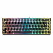 Tangentbord Krom NXKROMKALISTASP Qwerty Spanska Svart