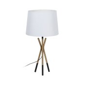 Bordslampa Vit Svart Gyllene Jrn 40 W 33 x 33 x 63,5 cm