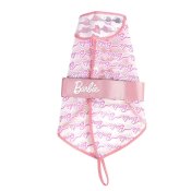 Regnrock fr hundar Barbie Rosa S