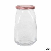 Genomskinlig glasburk Inde Tasty 1,05 L Med lock (12 antal)