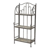 Bokhylla Stuttgart Brun Metall 58 x 32 x 125 cm