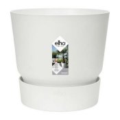Blomkruka med fat Elho Greenville  39 x 36,8 cm Rund Vit Plast