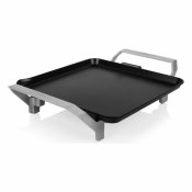 Grill med Stenplatta Princess 01.103090.01.001 Vit Svart Alumini