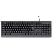 Tangentbord Trust 24639 Svart Engelska EEUU QWERTY
