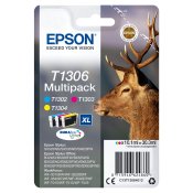 Original Blckpatron Epson C13T13064012 Turkos Cyan/Magenta/Gul