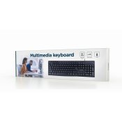 Tangentbord GEMBIRD KB-UM-107 Qwerty US Svart