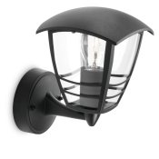 Vgglykta Philips My Garden Creek Svart Aluminium A 60 W E27