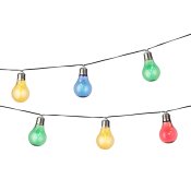 LED-krans Lumineo Svart Multicolour Varmvit 4,5 m LED RGB 10