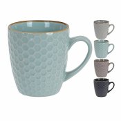 Set med kaffekoppar Excellent Houseware Stengods 200 ml Geometri