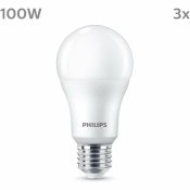 LED-lampa Philips A67 Vit E 100 W E27 3 antal (4000 K)
