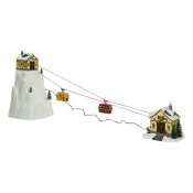 Julgranskula Snowy Adventures Varmvit LED Ljus Musik Scen
