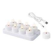 LED Ljus Lumineo 486715 Vit Laddningsbar Insida (8 antal)