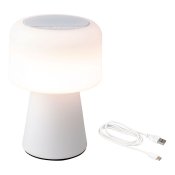 Bordslampa LED Lumineo 894417 Vit Laddningsbar