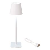Bordslampa LED Lumineo 894378 Vit Metall 37 cm Laddningsbar