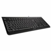 Franskt Tangentbord Cherry Qwerty Spanska Svart