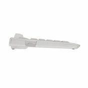 Tangentbord med Lsare Cherry JK-A0100ES-0 Vit Gr Qwerty Spansk