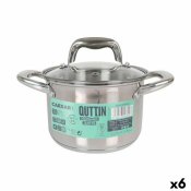 Kastrull med glaslock Quttin Caesar Stl  16 x 11,5 cm (6 antal
