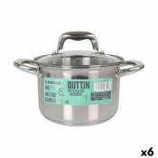 Kastrull med glaslock Quttin Caesar Stl  18 x 12,5 cm (6 antal