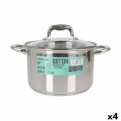 Kastrull med glaslock Quttin Caesar Stl  22 x 14,5 cm (4 antal