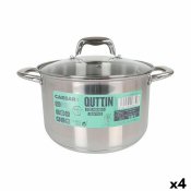 Kastrull med glaslock Quttin Caesar Stl  24 x 15,5 cm (4 antal