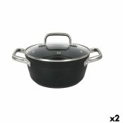 Kastrull med glaslock Quttin Spiral Smitt aluminium  20 cm (2 a