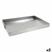 Rektangulr bakform VR Silvrig Aluminium 38 x 25 x 3,5 cm (5 ant