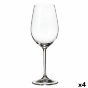 Set med vinglas Bohemia Crystal Clara Vit 350 ml 6 Delar (6 anta
