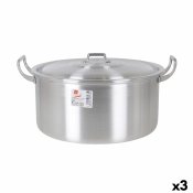 Kastrull med lock Aluminium 41 x 33 x 19 cm (3 antal)