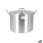 Gryta med lock Aluminium 44 x 38 x 30 cm (2 antal)