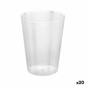 Set med teranvndbara glas Algon Transparent Cider 20 antal 500