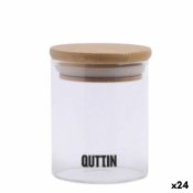 Genomskinlig glasburk Quttin    6,5 x 9 cm Silikon 200 ml (24 an