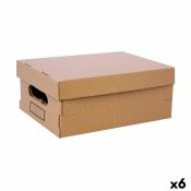 Frvaringslda med lock Confortime Papp 36,5 x 28,5 x 16,5 cm (6