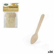 Set med skedar Algon Kaffe/ Caf Tr 24 Delar 11 cm (36 antal)