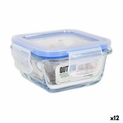 Hermetisk matlda Quttin Fyrkantig 140 ml (12 antal)