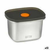 Hermetisk matlda Quttin Rostfritt stl Rektangulr 450 ml 11,6