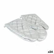 Grillvante Quttin Silvrig 25 x 16 x 24 cm Set 2 Delar (24 antal)