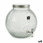 Dryckdispenser La Mediterrnea Kran Glas 5 L (4 antal)
