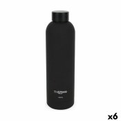 Termoflaskan ThermoSport Soft Touch Svart 1 L (6 antal)
