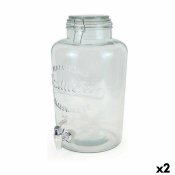 Dryckdispenser La Mediterrnea Kran Glas 8 L (2 antal)