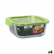 Fyrkantig matlda med lock Quttin Grn 750 ml (6 antal)