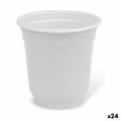 Set med snapsglas Algon teranvndningsbar Vit Plast 36 Delar 50