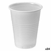 Set med teranvndbara glas Algon Vit 25 Delar 200 ml (24 antal)
