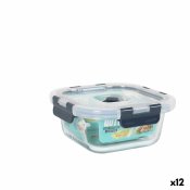 Hermetisk matlda Quttin Fyrkantig 550 ml (12 antal)