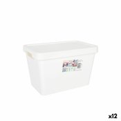Frvaringslda med lock Tontarelli Maya Vit 6,4 L 28 x 18 x 17,7