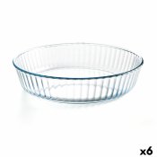 Ugnsform  Cuisine Rund 26 x 26 x 5,9 cm Transparent (6 antal)