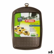 Ugnsform Pyrex Asimetria Rektangulr Svart Metall 33 x 25 cm (6