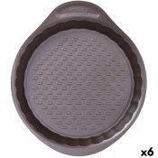 Ugnsform Pyrex Asimetria Rund Svart 25 cm (6 antal)