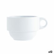Te- och kaffekopp Quid Basic Vit 250 ml (12 antal)