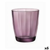 Glas Bormioli Rocco Pulsar Purpur Glas 390 ml (6 antal) (Pack 6x