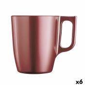Mugg Luminarc Flashy Rd 250 ml Glas (6 antal)